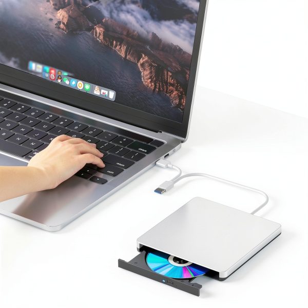 Dainty External Blu-ray Drives Silver Laptop PC-2