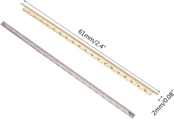 Guitar Frets Metal Fretboard Silver Gold-5