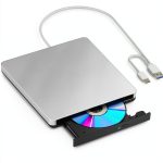 Dainty External Blu-ray Drives Silver Laptop PC-0