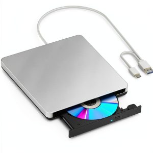 Dainty External Blu-ray Drives Silver Laptop PC-0