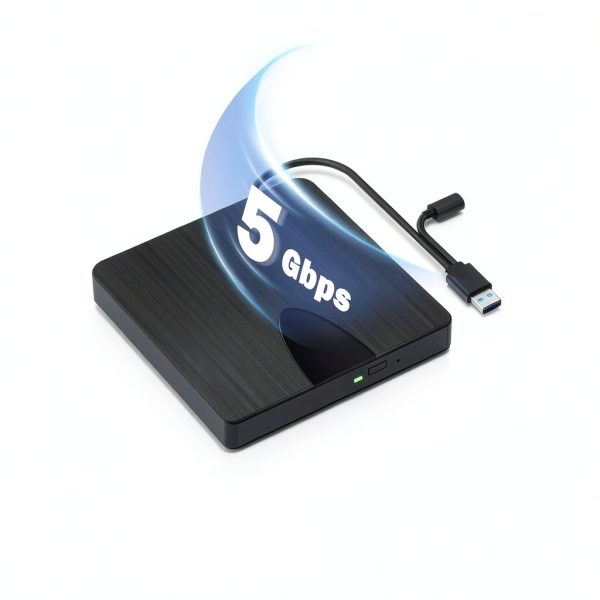 External Blu-ray Drive Wbacon USB-C for Laptop-2