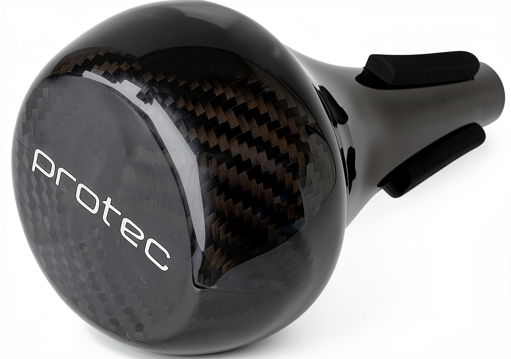 Carbon fiber trumpet mute with EVA foam grip