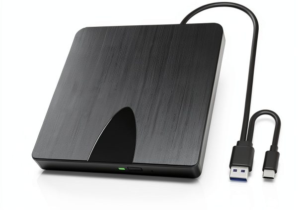 External Blu-ray Drive Wbacon USB-C for Laptop-0