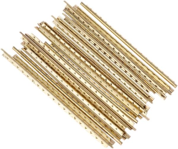 Guitar Frets Metal Fretboard Silver Gold-0