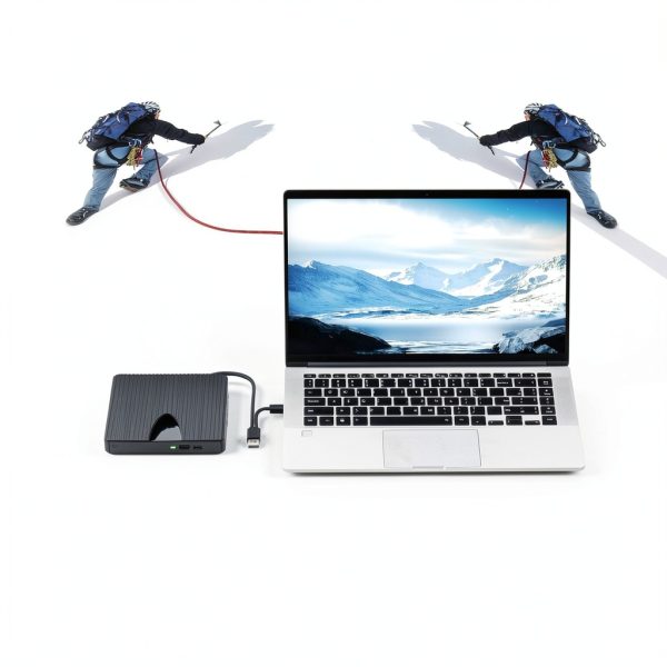 External Blu-ray Drive Wbacon USB-C for Laptop-6