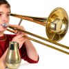 Trombone Mute Golden ABS Plastic Quiet Design-2