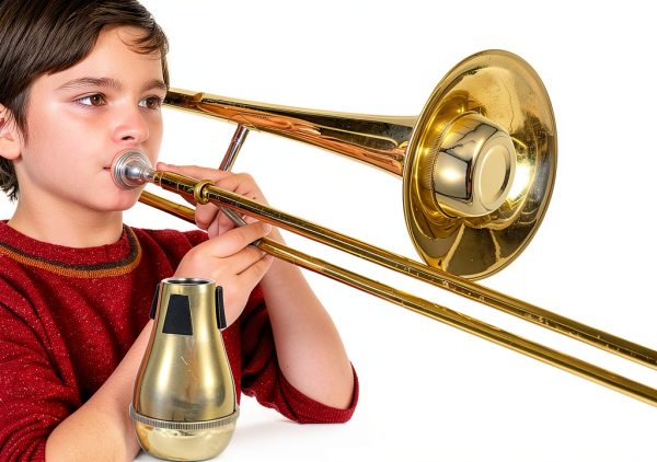 Trombone Mute Golden ABS Plastic Quiet Design-2