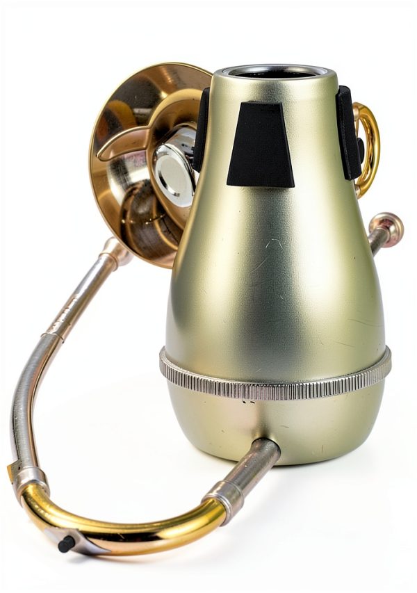 Trombone Mute Golden ABS Plastic Quiet Design-5